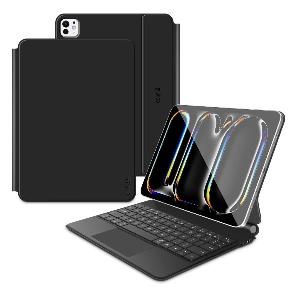 Funda con Teclado para Apple iPad Pro 11 (2025) / (2024), Tech-Protect, SmartCase Magnética, Negra