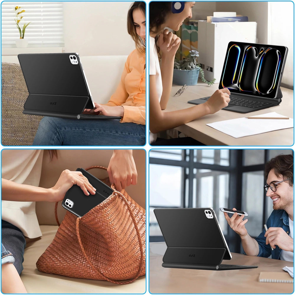 Funda con Teclado para Apple iPad Pro 11 (2025) / (2024), Tech-Protect, SmartCase Magnética, Negra