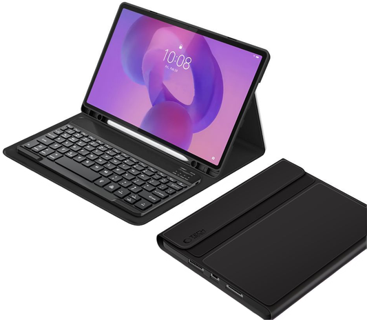 Funda con teclado para Lenovo Idea Tab Pro, Tech-Protect, SC PEN, Negra
