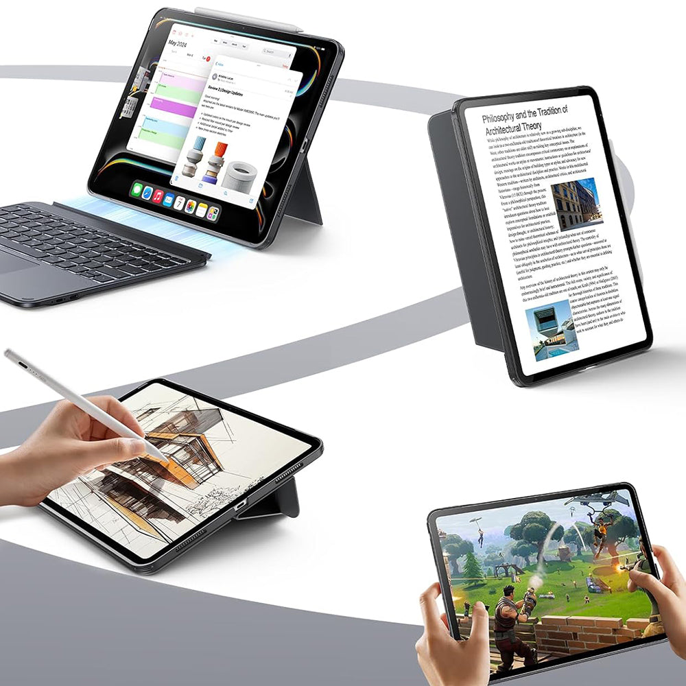 Funda con Teclado para Apple iPad Air 11 (2025) / Air 11 (2024) / Air (2022) / Air (2020), ESR, Shift, Gris