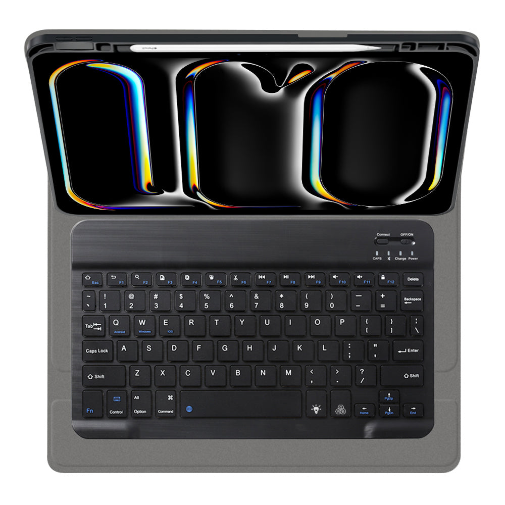 Funda con Teclado para Apple iPad Pro 11 (2024), Techsuit, CozyTab, Negra