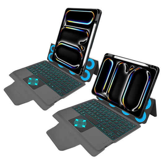 Funda con Teclado para Apple iPad Pro 11 (2024), Techsuit, KeyTab Pro, Negra