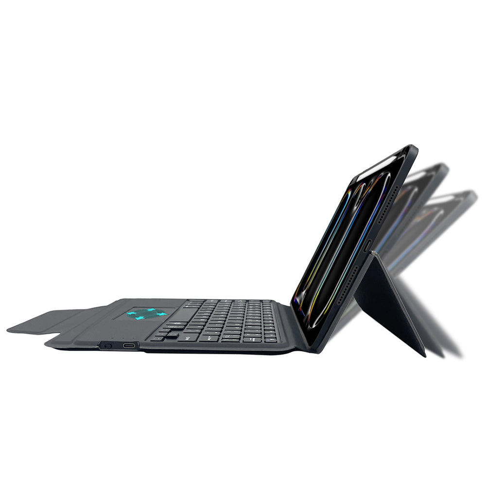 Funda con Teclado para Apple iPad Pro 11 (2024), Techsuit, KeyTab Pro, Negra
