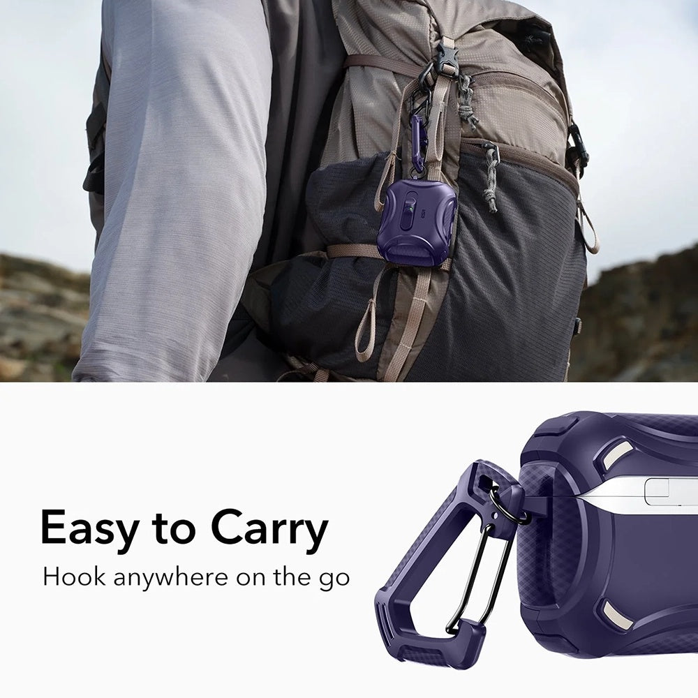 Funda ESR Cyber FlickLock para Apple AirPods Pro 3, Morado