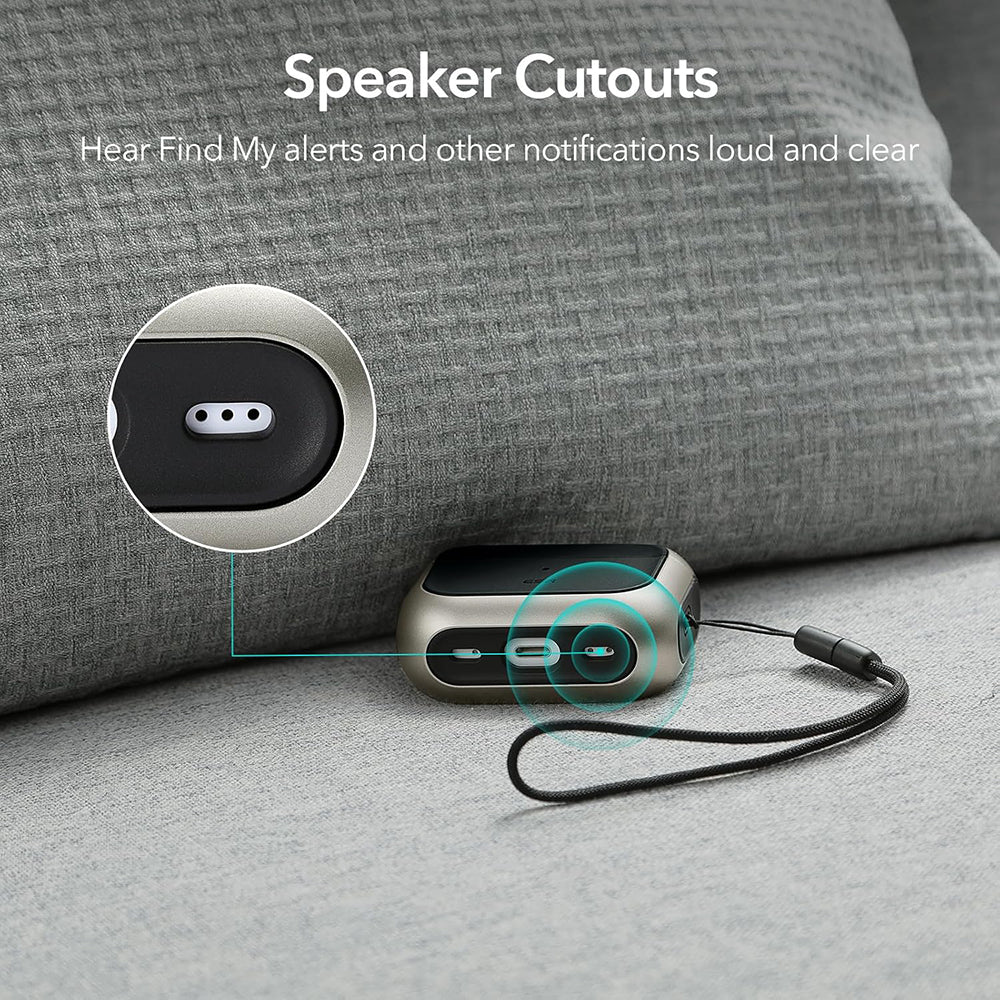 Funda ESR Orbit Hybrid para Apple AirPods 4, Rosa