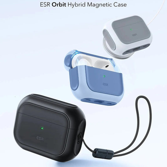 Funda ESR Orbit Hybrid para Apple AirPods Pro 3, Negra