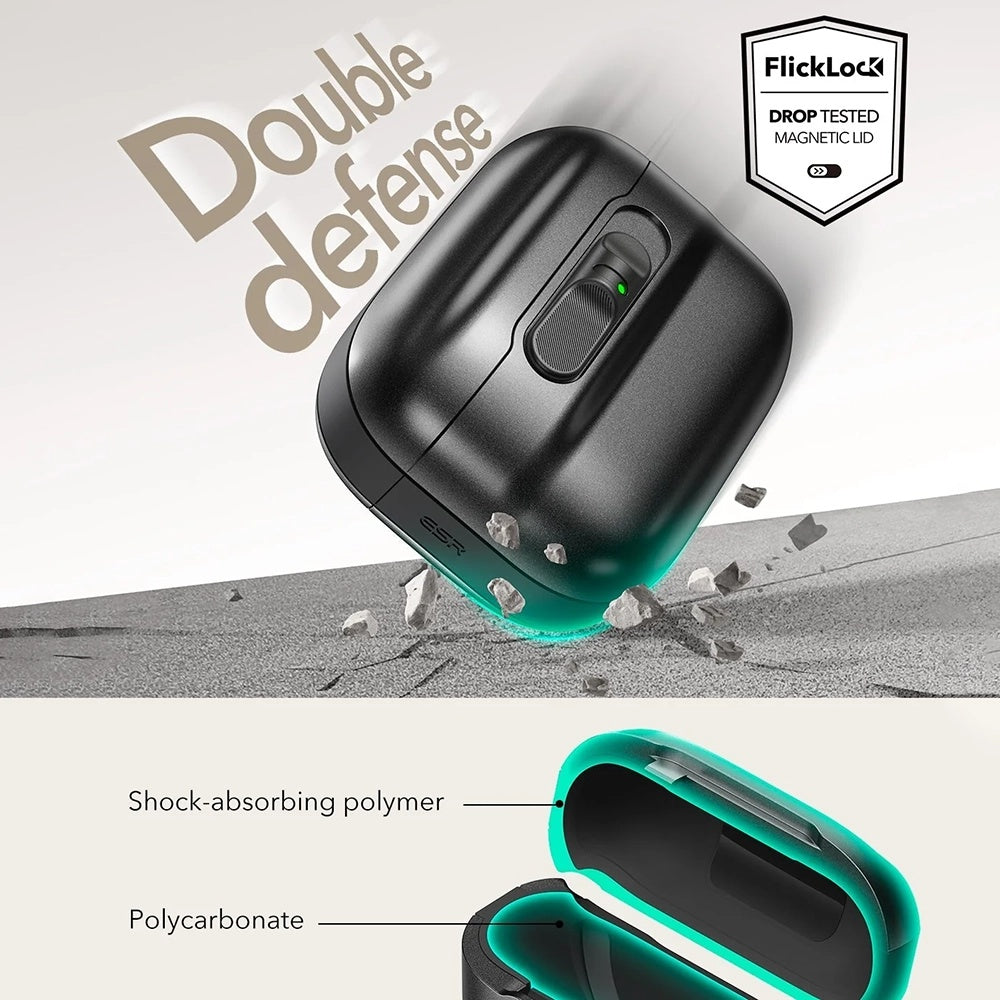Funda ESR Pulse Magnetic FlickLock para Apple AirPods Pro 3, Azul Marino