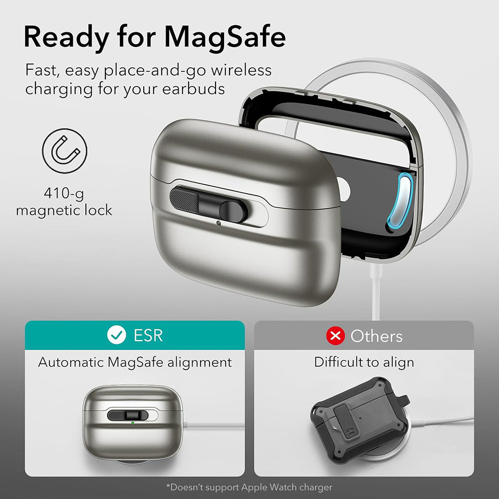 Funda ESR Pulse para Apple AirPods Pro Series, Gris
