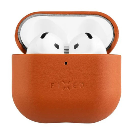 Funda Fixed PodsLeather para Apple AirPods 4, Marrón
