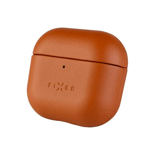 Funda Fixed PodsLeather para Apple AirPods 4, Marrón