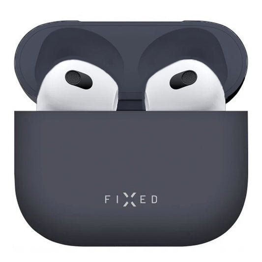 Funda Fixed Silky para Apple AirPods 4, Azul