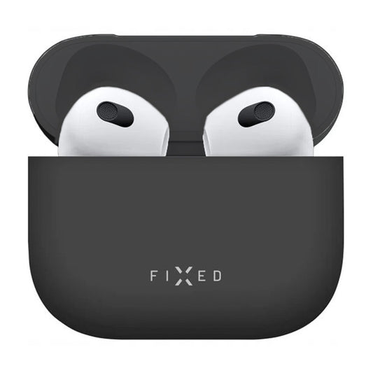 Funda Fixed Silky para Apple AirPods 4, Negra