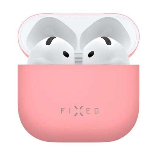 Funda Fixed Silky para Apple AirPods 4, Rosa