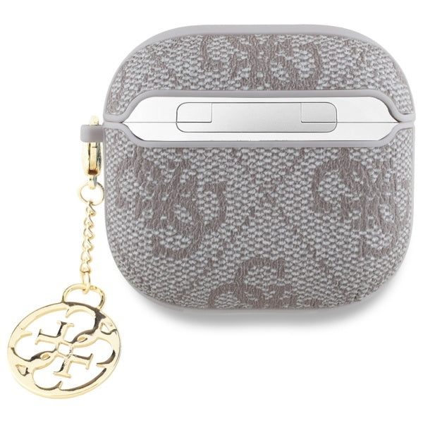 Funda Guess 4G Charm para Apple AirPods 4, Rosa