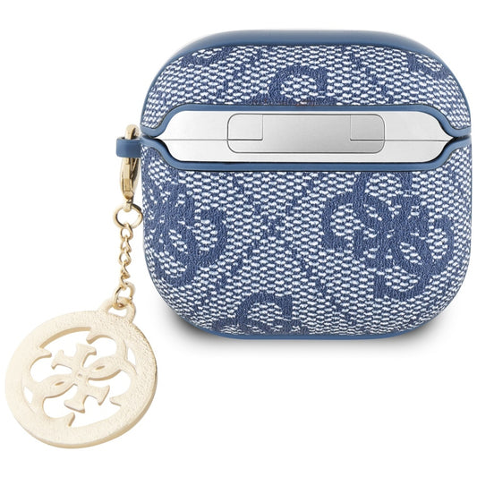Funda Guess 4G Strass Charm para Apple AirPods 4, Azul