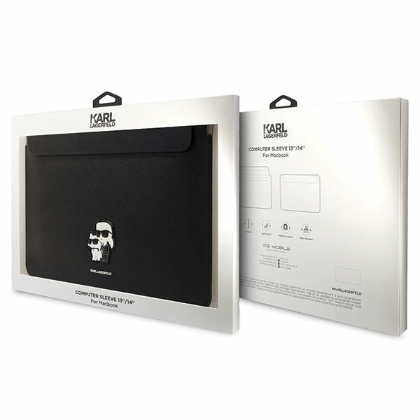 Funda Karl Lagerfeld Saffiano para Laptop 14 pulgadas, Negra