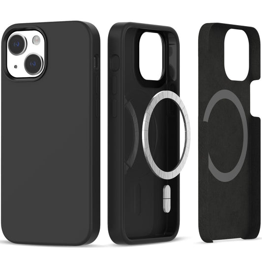 Funda MagSafe para Apple iPhone 14/13, Tech-Protect, silicona, negro