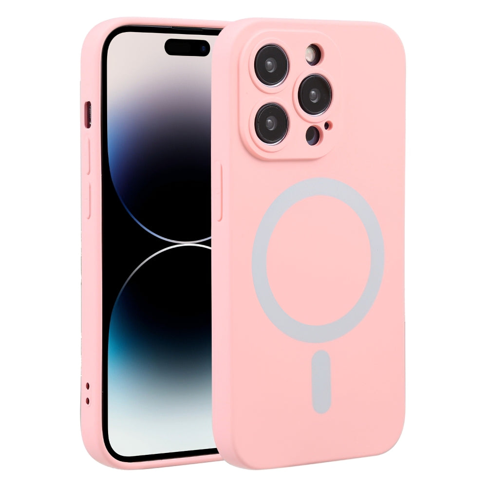 Funda MagSafe para Apple iPhone 15 Pro, OEM, Silicona Líquida, Rosa