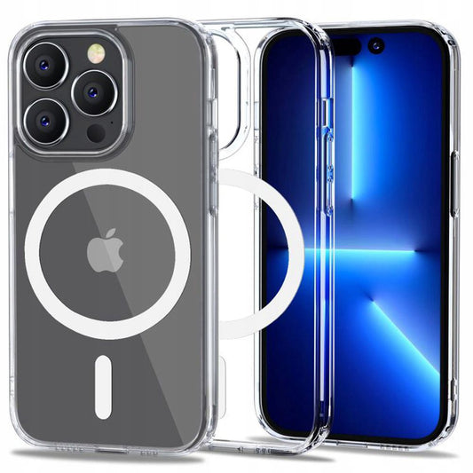 Funda MagSafe para Apple iPhone 12 / 12 Pro, Tech-Protect, Magmat, Transparente