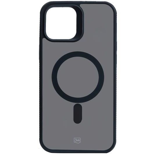 Funda MagSafe para Apple iPhone 12 / 12 Pro, 3MK, Smoke MagCase, Negro