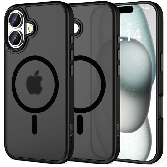 Funda MagSafe para Apple iPhone 16 Plus, Tech-Protect, Magmat, Negro