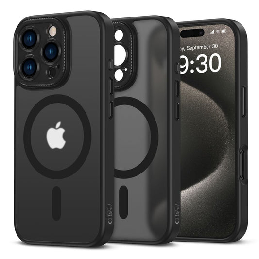 Funda MagSafe para Apple iPhone 16 Pro, Tech-Protect, Magcam, Negro