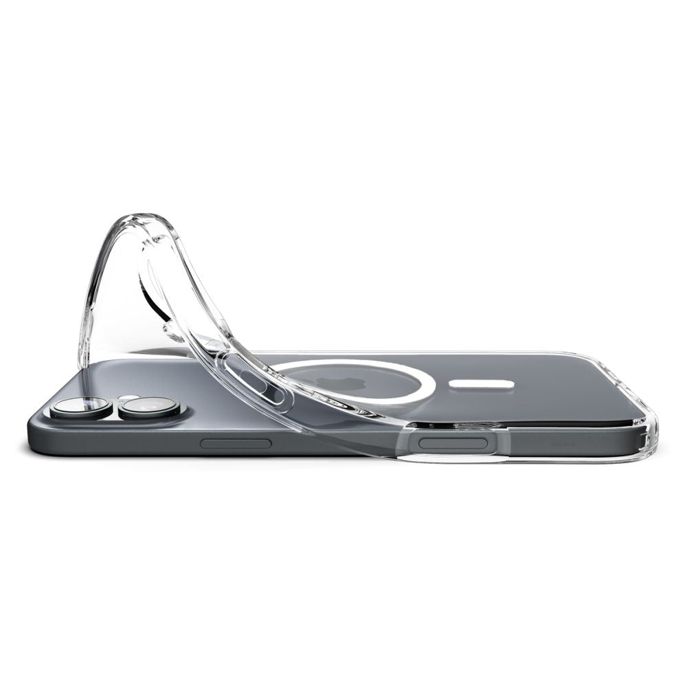 Funda MagSafe para Apple iPhone 16 Plus, Spigen, Liquid Crystal, Transparente ACS08388