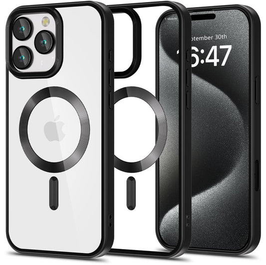 Funda MagSafe para Apple iPhone 16 Pro, Tech-Protect, Magflex Satin, Negro