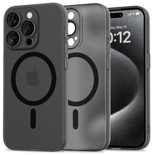 Funda MagSafe para Apple iPhone 15 Pro, Tech-Protect, MagSlim, Negro