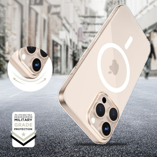 Funda MagSafe para Apple iPhone 16 Pro, Tech-Protect, Flexair+, Transparente