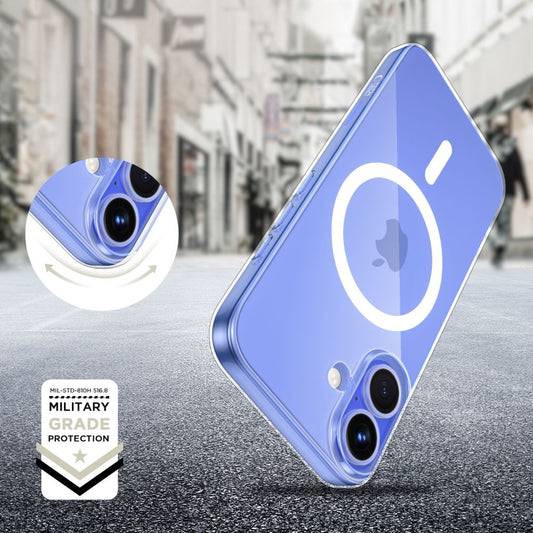 Funda MagSafe para Apple iPhone 16, Tech-Protect, Flexair+, Transparente