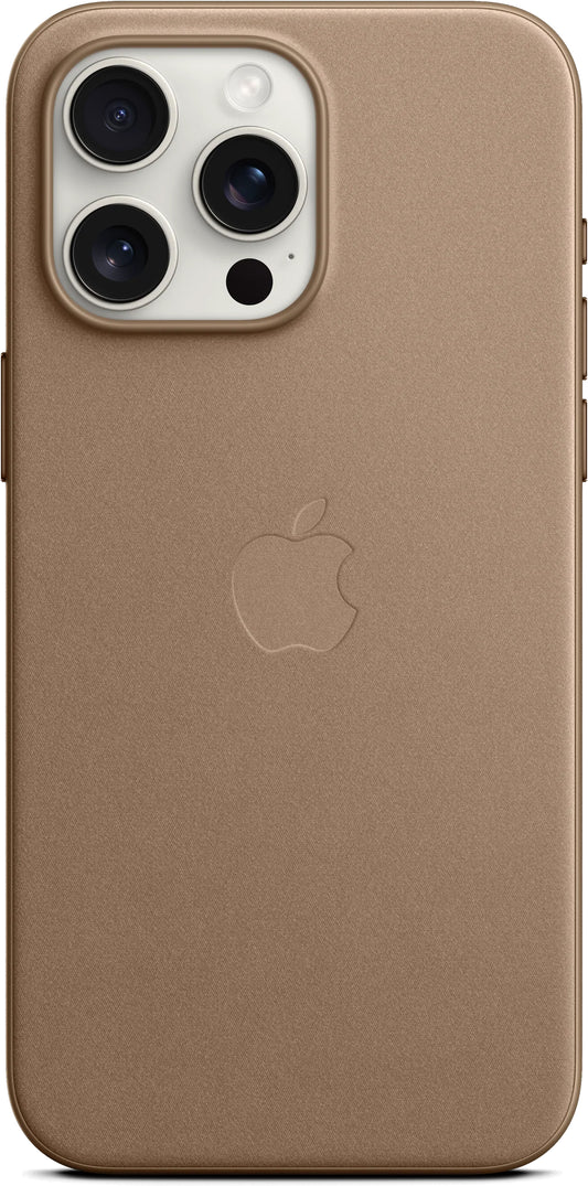 Funda MagSafe para Apple iPhone 15 Pro Max, FineWoven, Marrón MT4W3ZM/A