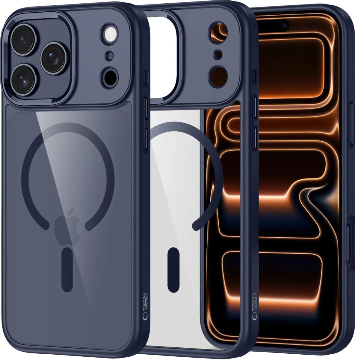 Funda MagSafe para Apple iPhone 17 Pro, Tech-Protect, Magmat, Azul Marino