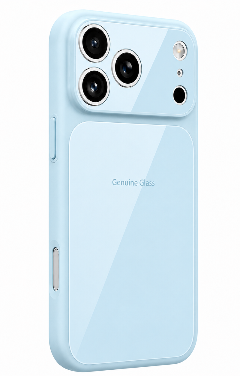 Funda MagSafe para Apple iPhone 16, OEM, Vidrio Auténtico, Azul