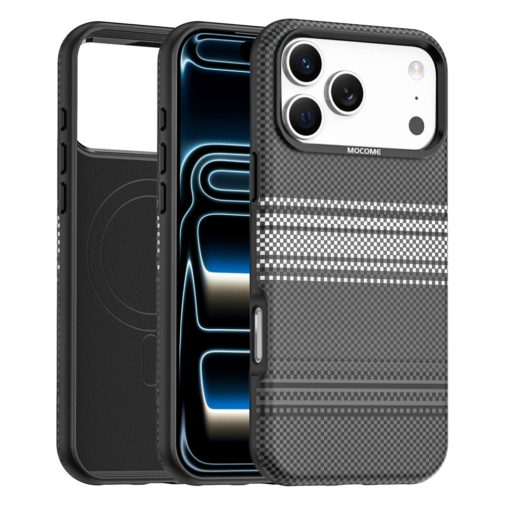 Funda MagSafe para Apple iPhone 17 Pro, OEM, Gradient Rainbow, Negra