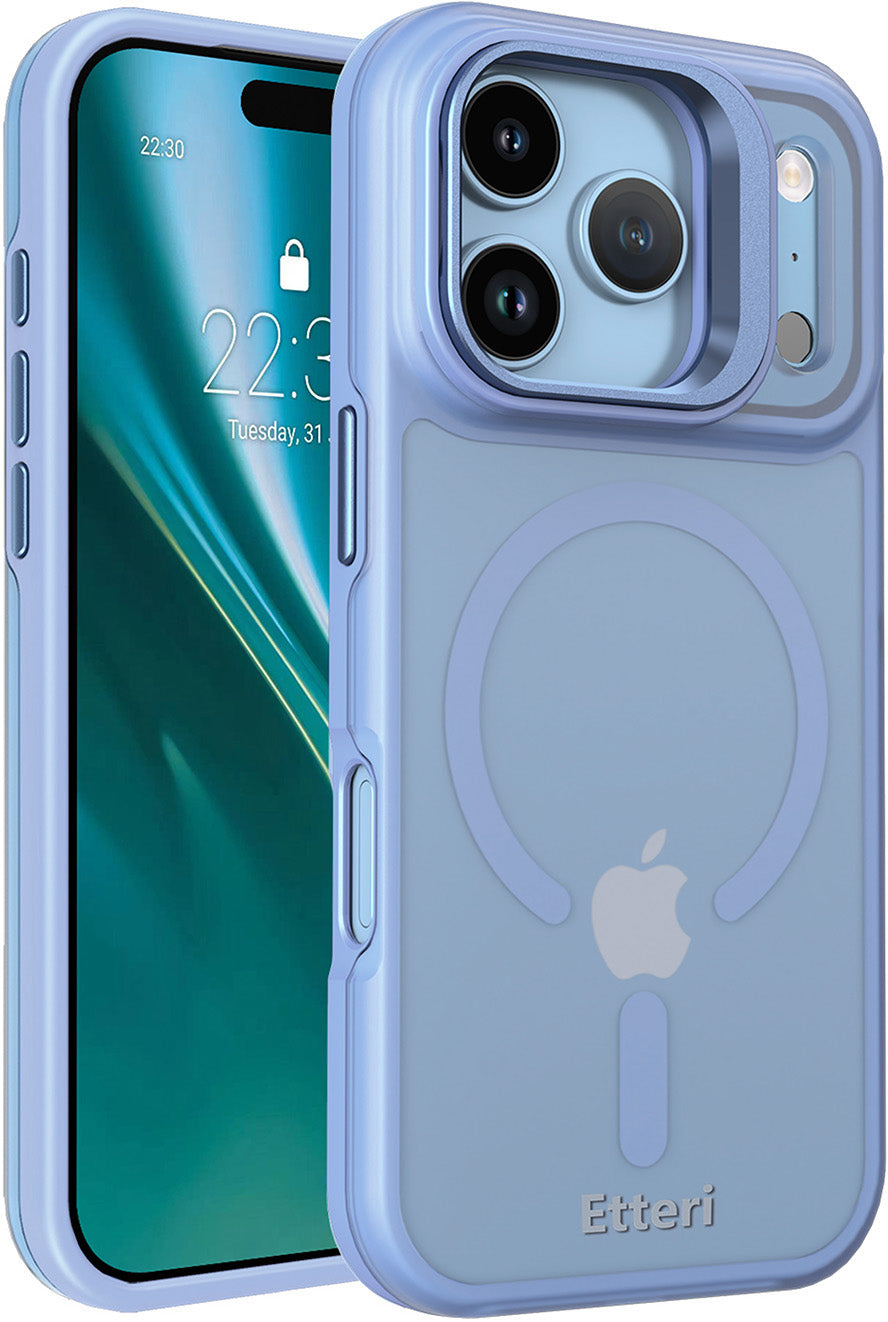 Funda MagSafe para Apple iPhone 18 Pro / 17 Pro, Etteri, Morning Fog, Azul