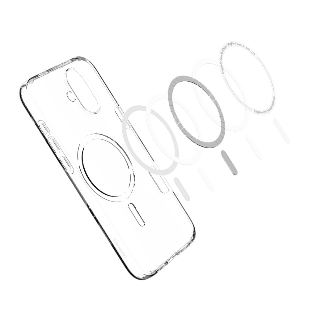 Funda MagSafe para Apple iPhone 16 Plus, Spigen, Liquid Crystal, Transparente ACS08388