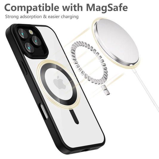 Funda MagSafe para Apple iPhone 16 Pro, Tech-Protect, Magflex Satin, Negro