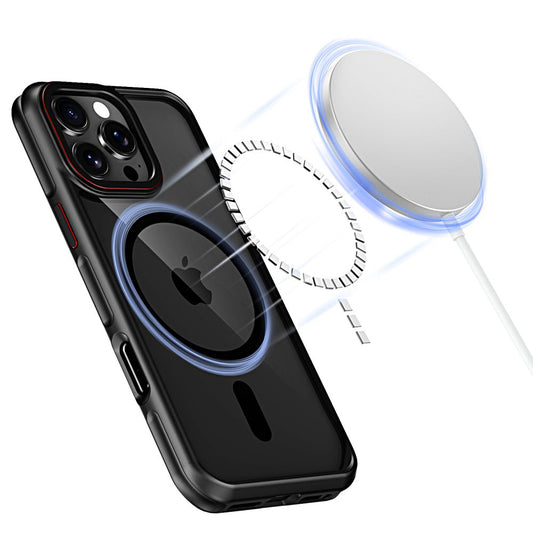 Funda MagSafe para Apple iPhone 16 Pro Max, Tech-Protect, Maghybrid, Negro