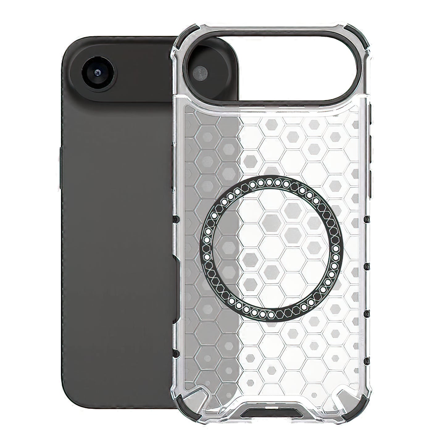 Funda MagSafe para Apple iPhone 17 Air, Techsuit, HoneyComb Shield, Blanca