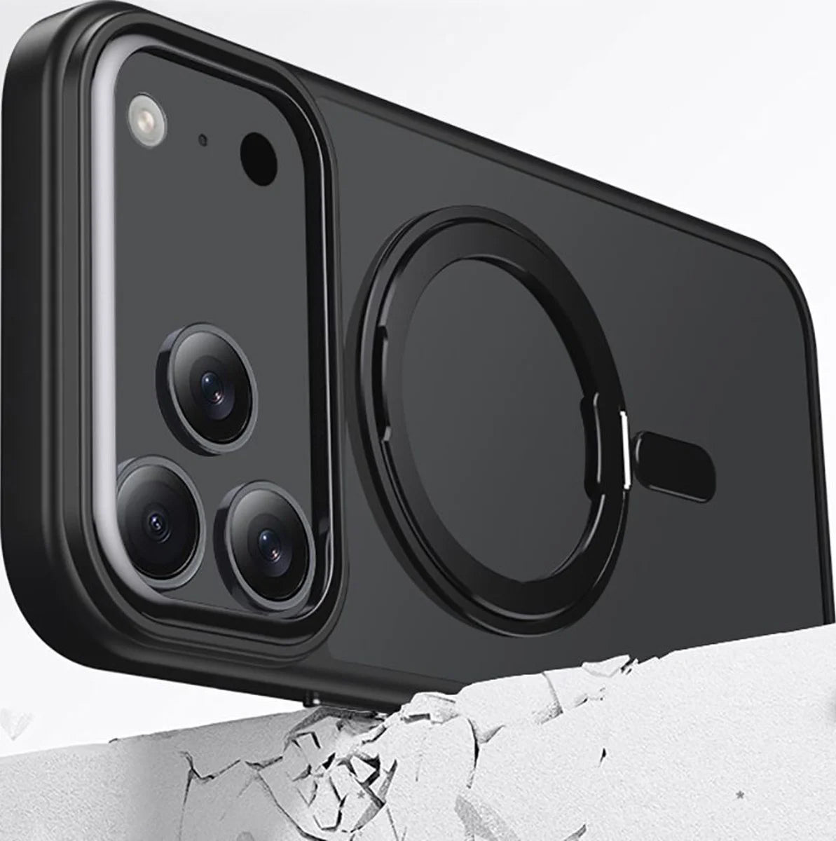 Funda MagSafe para Apple iPhone 17 Pro, Tech-Protect, MagRing, Negra