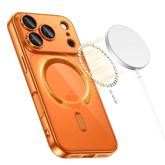 Funda MagSafe para Apple iPhone 17 Pro, Tech-Protect, Magflex, Naranja