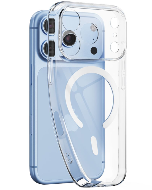 Funda MagSafe para Apple iPhone 18 Pro / 17 Pro, Tech-Protect, Flexair, Transparente