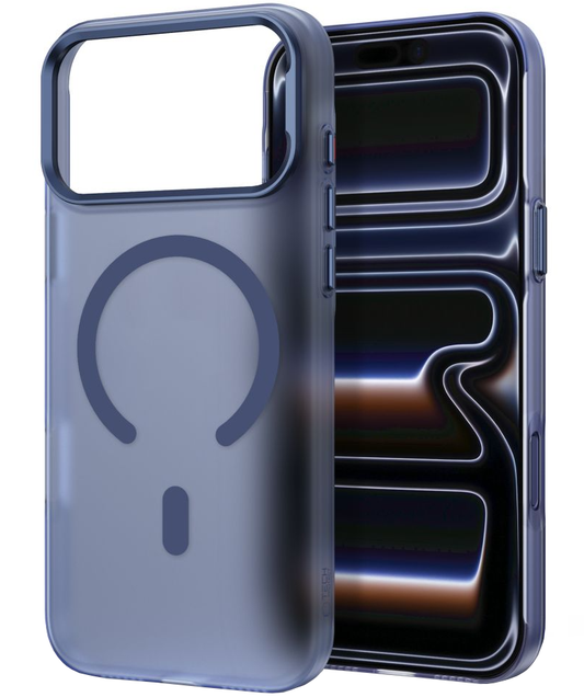 Funda MagSafe para Apple iPhone 18 Pro Max / 17 Pro Max, Tech-Protect, MagZero, Azul Marino Mate
