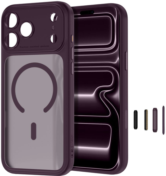 Funda MagSafe para Apple iPhone 18 Pro / 17 Pro, Tech-Protect, MagPeak CC, Vino Mate