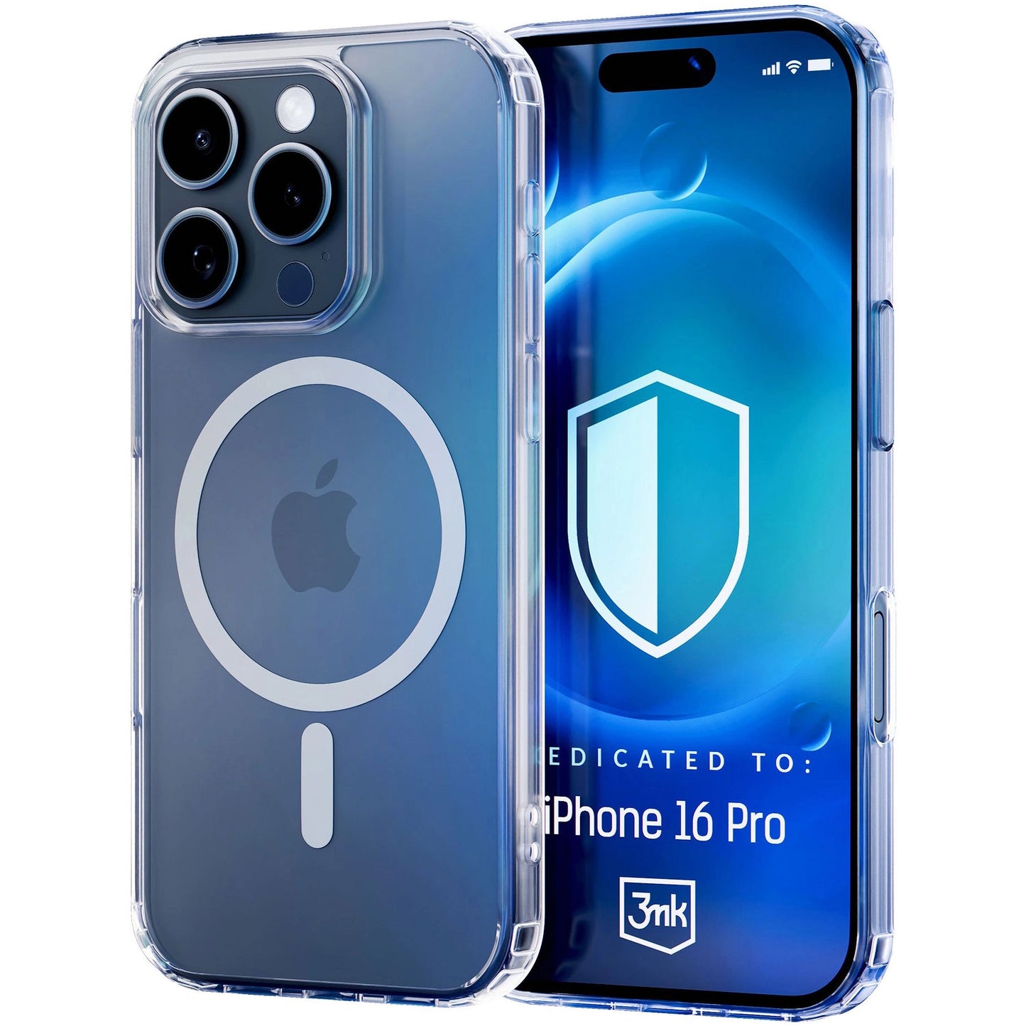 Funda MagSafe para Apple iPhone 16 Pro, 3MK, MagCase, MagCase, Transparente