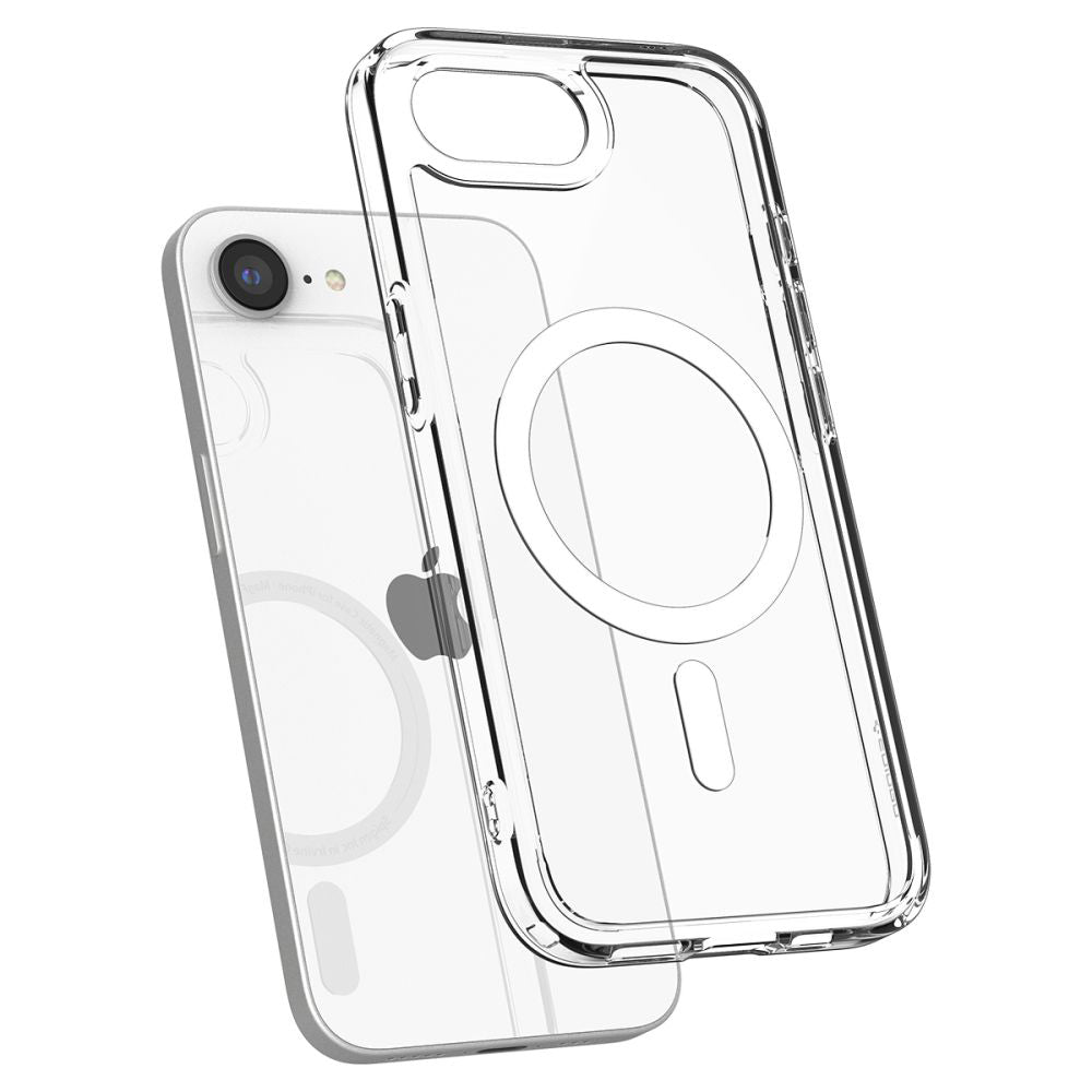 Funda MagSafe para Apple iPhone 17e / 16e, Spigen, Ultra Hybrid, Blanca ACS09139