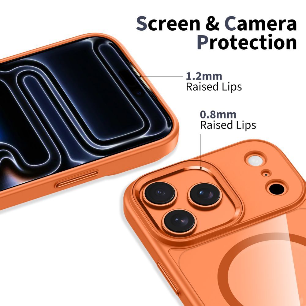 Funda MagSafe para Apple iPhone 17 Pro, Tech-Protect, Magmat, Naranja