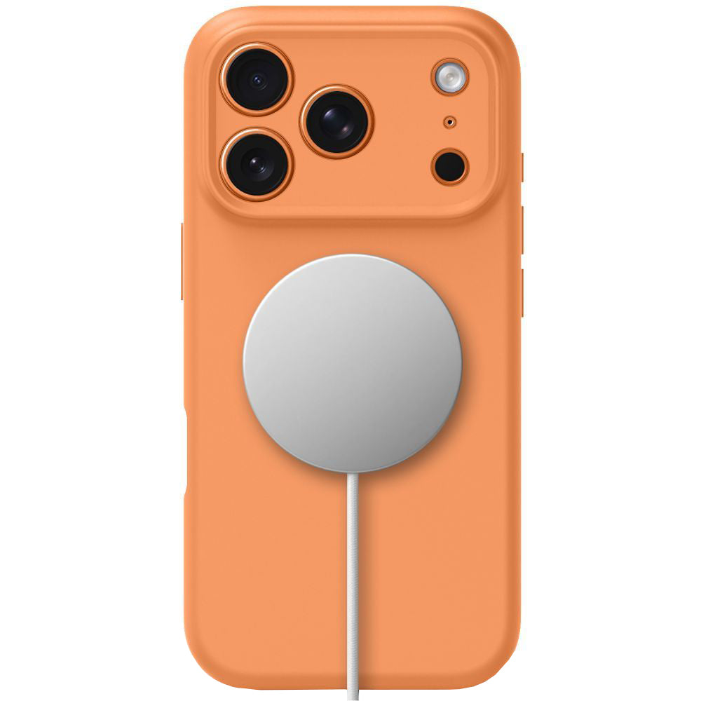 Funda MagSafe para Apple iPhone 17 Pro, Tech-Protect, Silicona, Naranja
