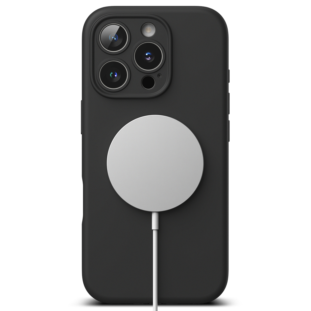 Funda MagSafe para Apple iPhone 16 Pro Max, Ringke, Silicona, Negra, Reacondicionada